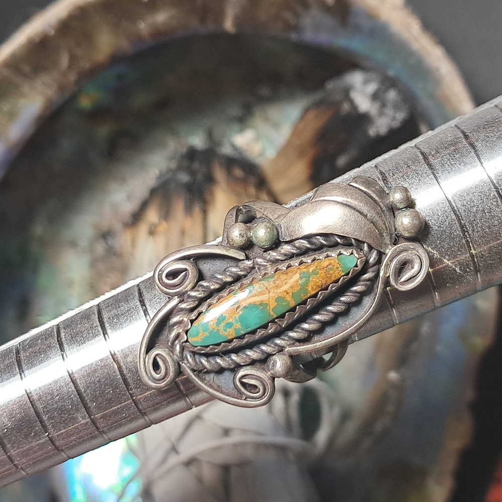 Handmade Navajo Sterling & Turquoise Ring